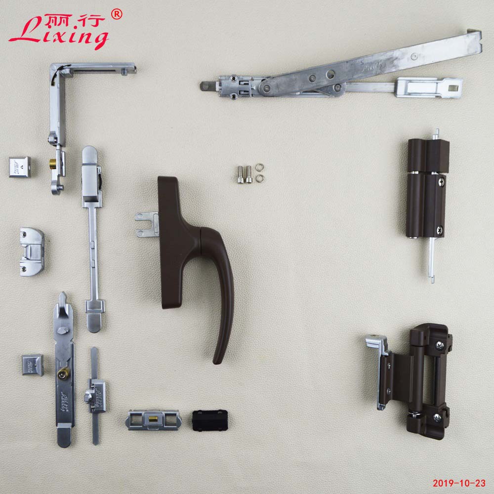 麗行牌20槽跨時(shí)代型斷橋內(nèi)開(kāi)內(nèi)倒類  /隔熱窗用鎖600以上、600以下平開(kāi)上懸三翼合頁(yè)600以下